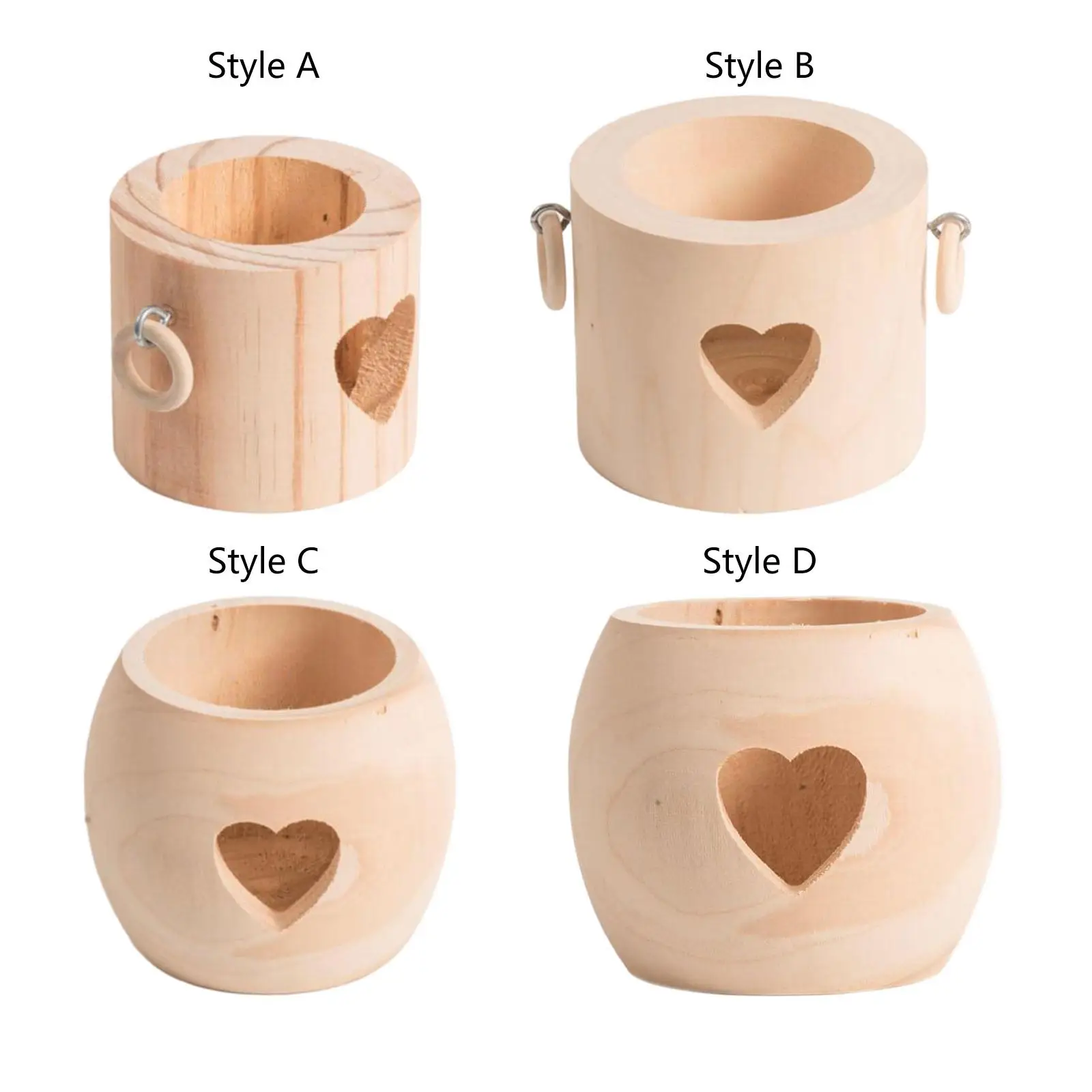 Tealight Candleholder Wedding Wooden Candlestick Candelabra for Valentine's Day Housewarming Taper Candles Fireplace Hotel
