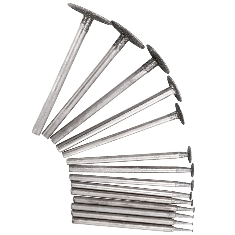 Classy-14PCS Diamond Stone Grinding Bits - 3/32 Inch Shank For The Customizer, High-Precision Rotary Tool Accessories