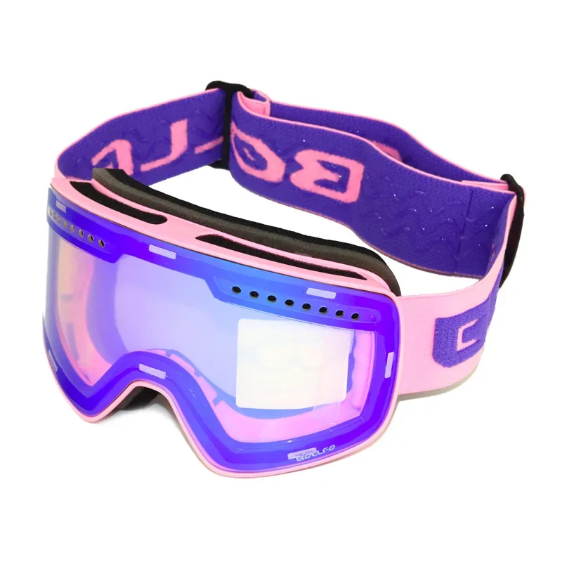 Camadas duplas Anti-Fog Ski Goggles, Óculos de Snowboard, Óculos Snowmobile, Esporte ao ar livre, Googles, Novo, 2024