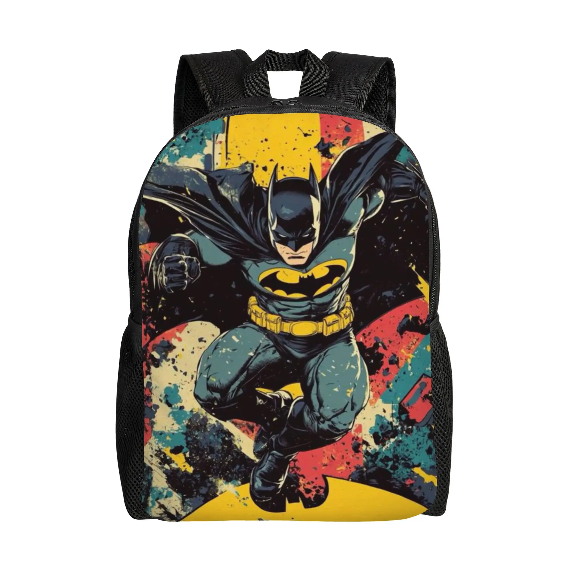 

Back to school season Colorful Action Hero Knapsack Batman Office Workers Portable Backpack