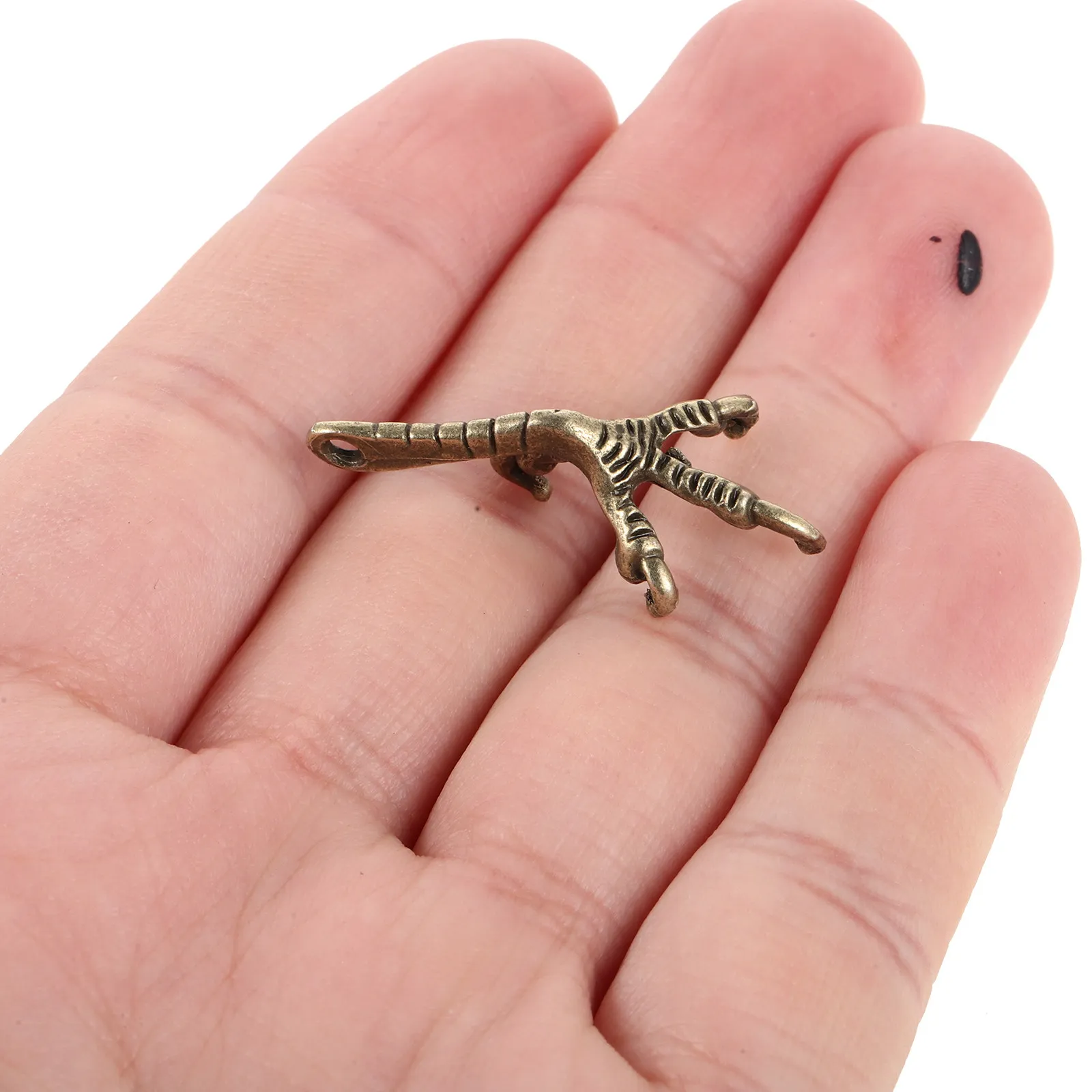 50Pcs Bird Claw Charms Retro Zinc Alloy Vintage Jewelry Findings DIY Accessory Components Bird Feet Pendants for Crafts
