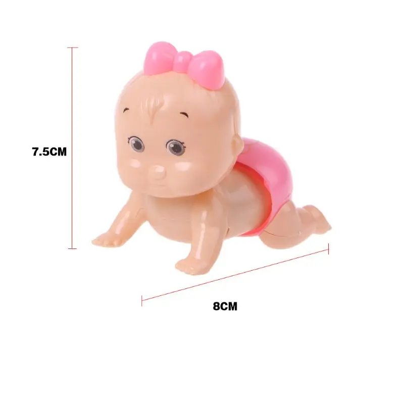 1pc garçon fille ramper ramper horloge pour poupée liquidation jouet pour bébé enfants fête