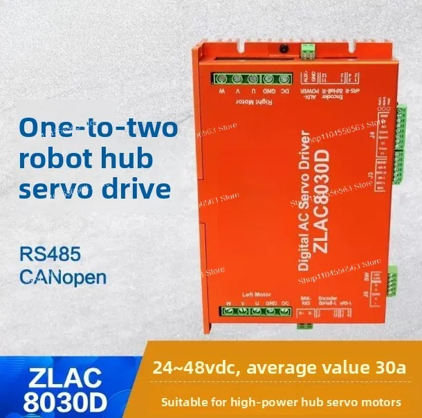 Dual-Channel CANopen Servo Wheel Hub Motor Driver ZLAC8030D for Robotics