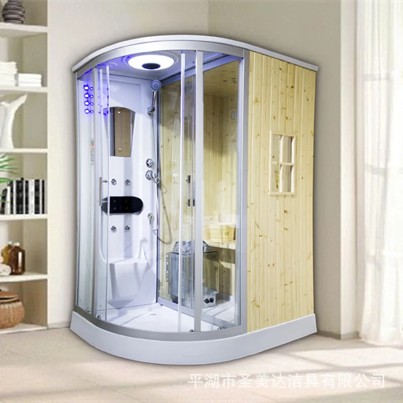 Manufacturer's New Household Sweat Sauna Integral Shower Room Bathroom Partition Glass Steam Dry Steam Bath Room