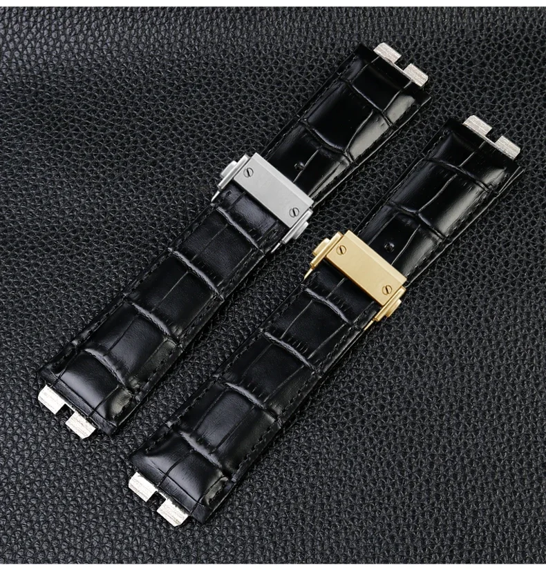 High Quality Genuine leather watch band Bracelet For Hublot Big Bang 411 quick release cowhide leather strap 27mm Free tools