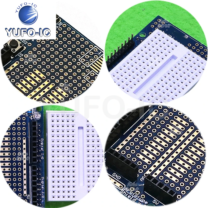 Free Ship 1PCS Protoshield Robot Prototype Expansion Board Mini Bread Board Learning Development Board Support