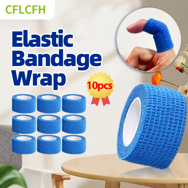 10 rolek sportowy bandaż elastyczny 7,5 cm * 4,5 m taśma włóknina samoprzylepny bandaż elastyczny do zapobiegania po urazach sportowych
