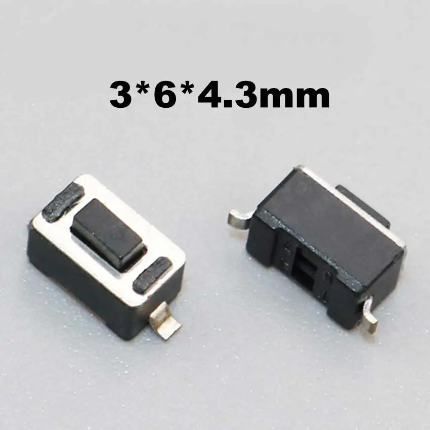 3x6x4.3mm Black