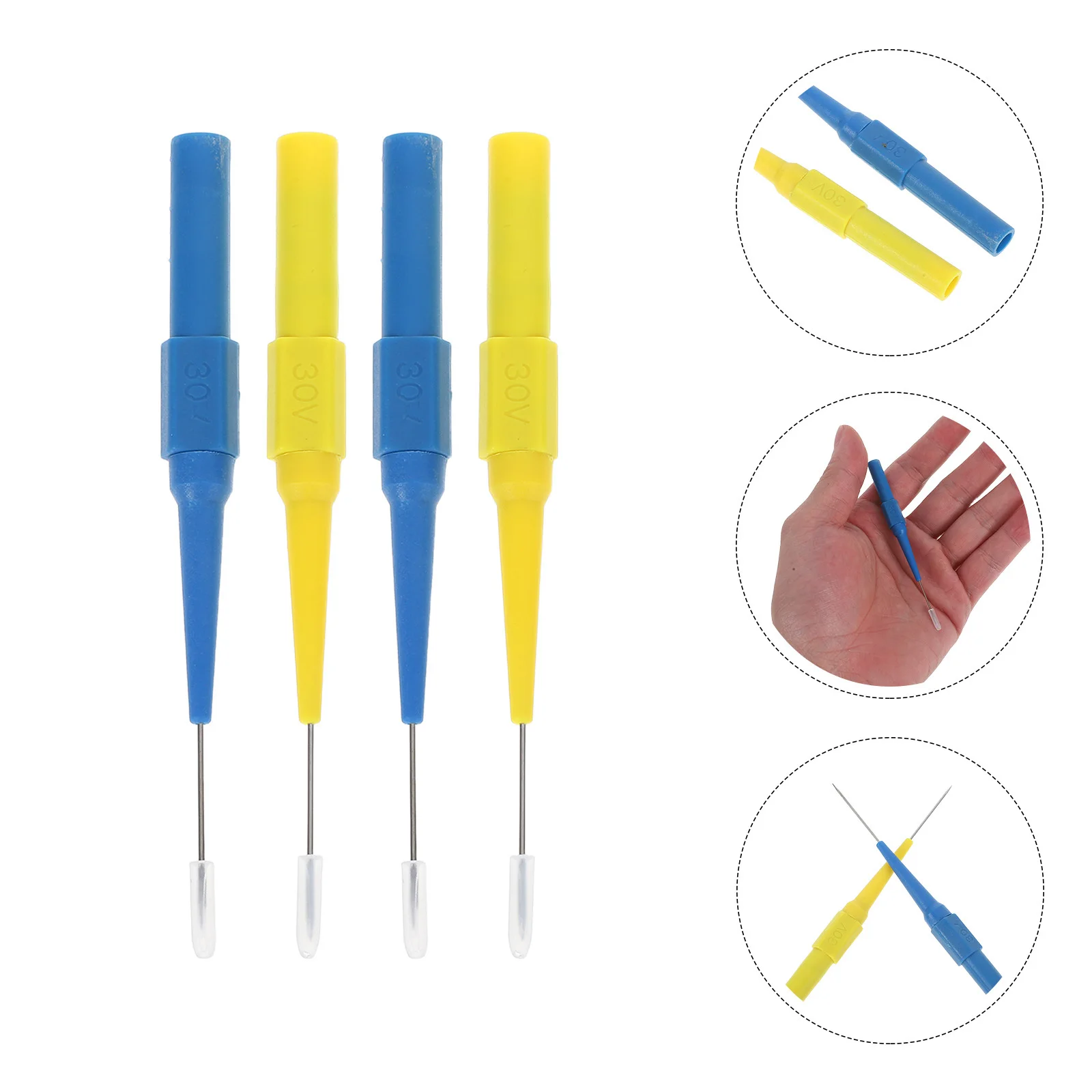 

12Pcs Automotive Repair Fine Tip Multimeter Probes Non-Destructive Testing Needles Multimeter Test Probe Kit Electrical Circuit