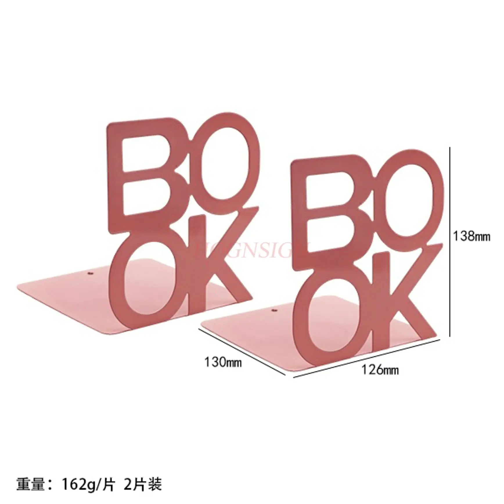 1 pair Desktop book storage, metal book stand, book clip, book file baffle, student desk, creative storage