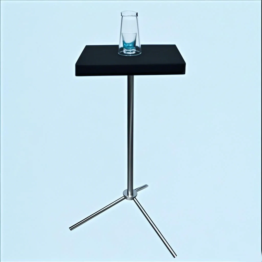 Moedas e anéis na mesa de vidro controle remoto palco truque mágico adereços ilusões mágico profissional magia