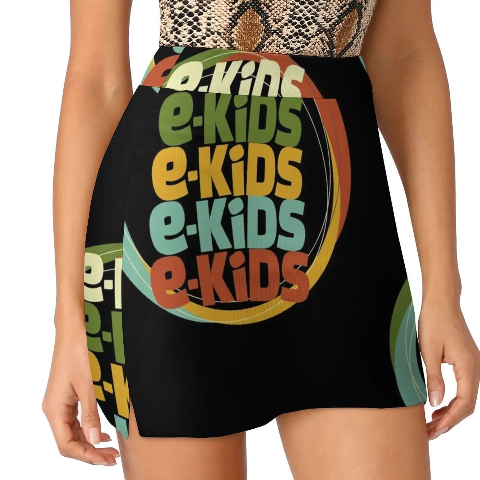 e-KIDS Multi Mini Skirt chic and elegant woman skirt dress