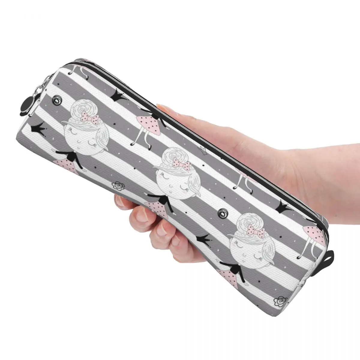 مقلمة باليه باترون جميلة Kawaii الكرتون القلم حقيبة أطفال سعة كبيرة مكتب هدية pencelcases