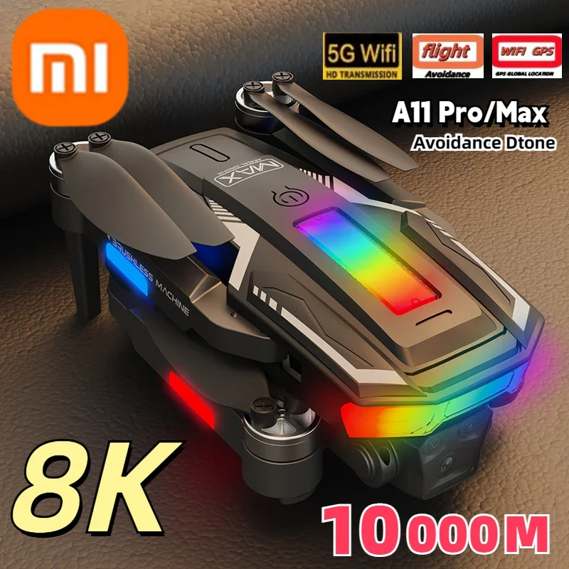 Xiaomi A11 Max Drone 8K Dual Camera Aerial Photography Aircraft Omnidirectional Obstacle Avoidance Brushless Optical Flow Motor