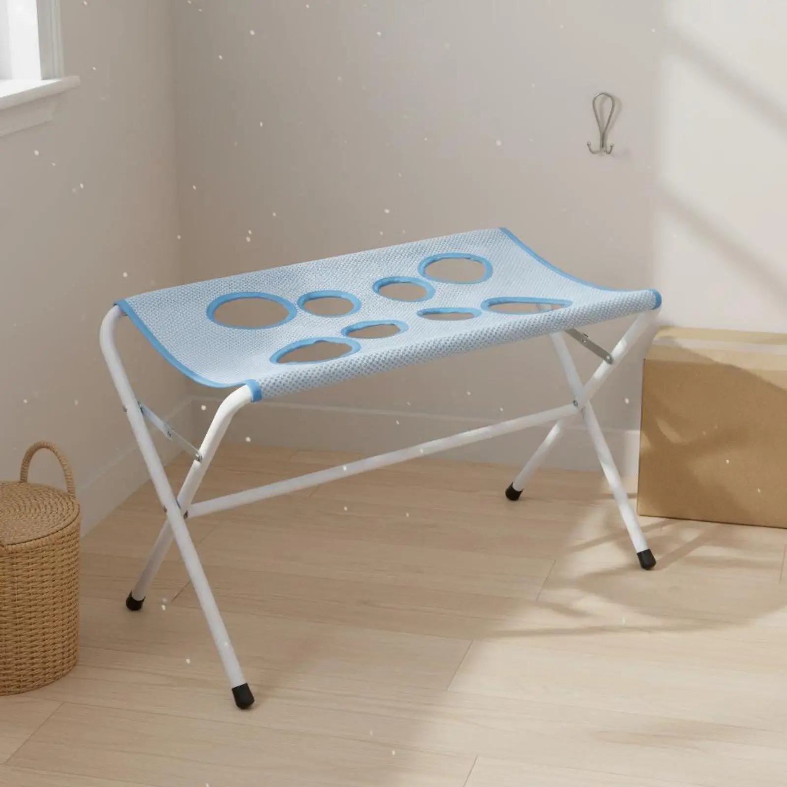 Foldable Pet Grooming Station Space Saving Cat Grooming Hammock Stand Portable