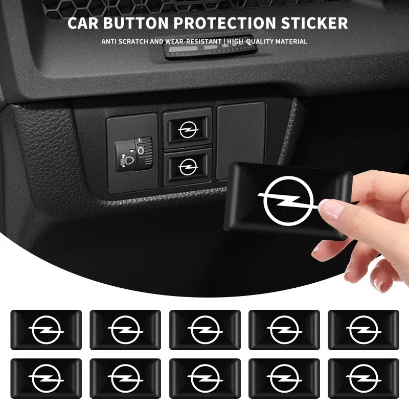 3D Epoxy Resin Emblem Stickers Decals Interior Auto Accessories For Opel Insignia Astra G J F K Vectra C H Corsa C B D Omega