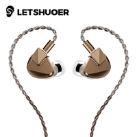Letshuoer S12 Ultra Earphone 14.8mm Large Planar Magnetic Driver Hi-Fi In-Ear Monitors Gaming Earbuds with DAC Cable 3.5mm+4.4mm