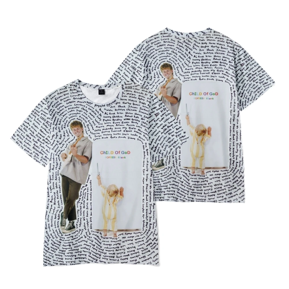 

Футболка Forrest Frank Merch, мужская футболка с коротким рукавом, женская забавная футболка унисекс, топы в стиле Харадзюку