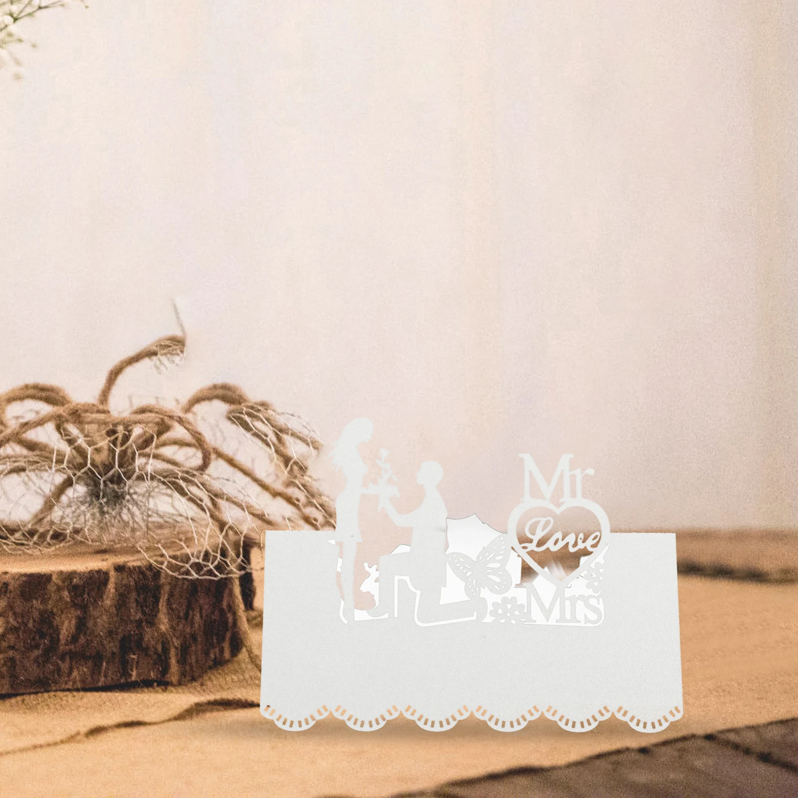 

50 шт. подставки для фотографий для дисплея, лазерное сиденье, украшение для карт, полая центральная часть, украшения для стола, белый держатель, ужин, вечеринка