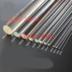 1/5/10pcs Clear Acrylic Rod 1mm-20mm Diameter x100/200/250/300mm Long Round Perspex Solid Bar