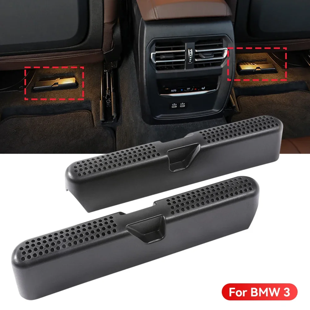 BMW 3 시리즈 G20 G28 2020-2023 뒷좌석 콘센트 인테리어 액세서리 용 2Pcs 자동차 에어 벤트 커버 그릴