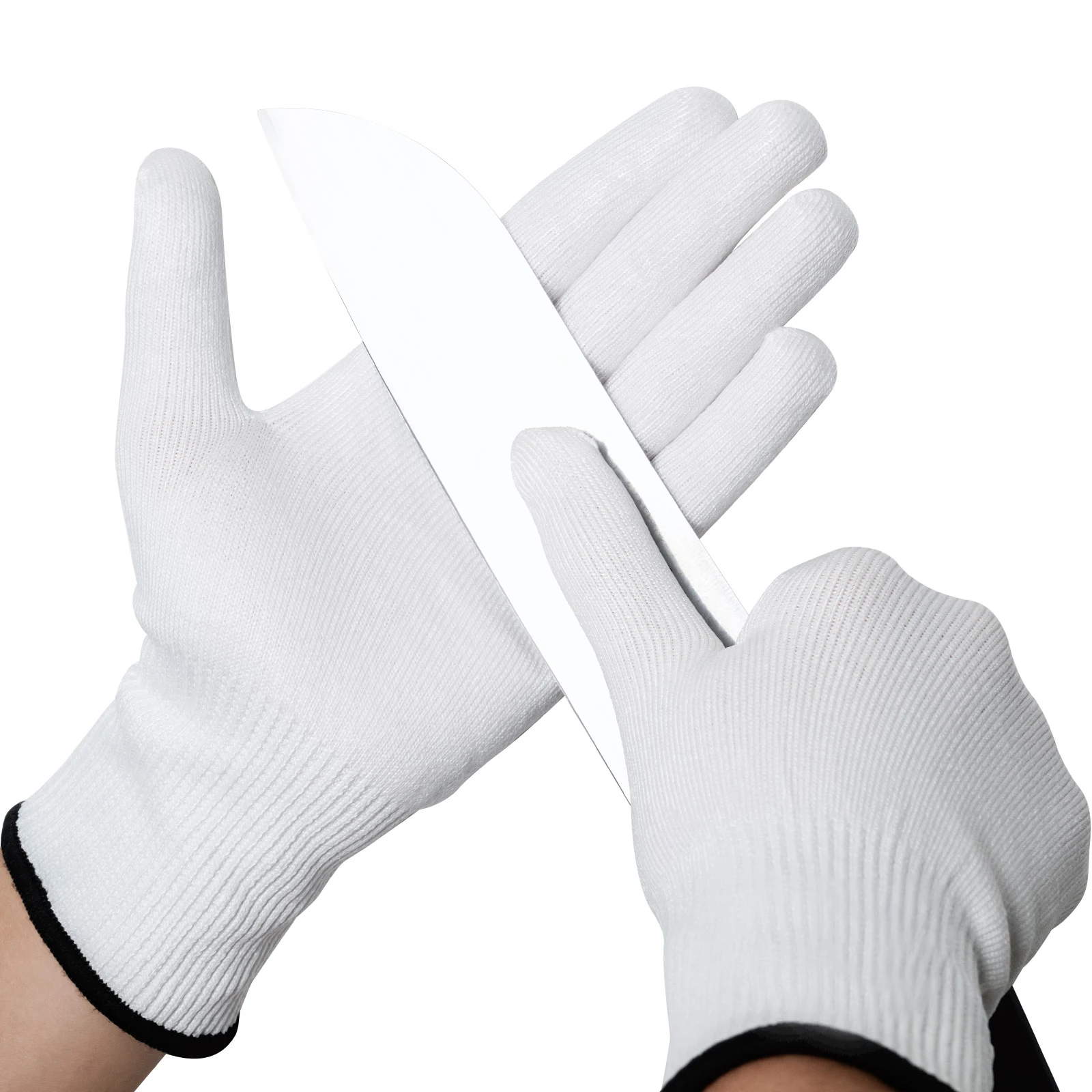EHDIS Cut Resistant Nylon Gloves Anti-Static Finger Sleeves Cots Carbon Wrap Tint Film Cutting Protector Car Wash Work Gloves