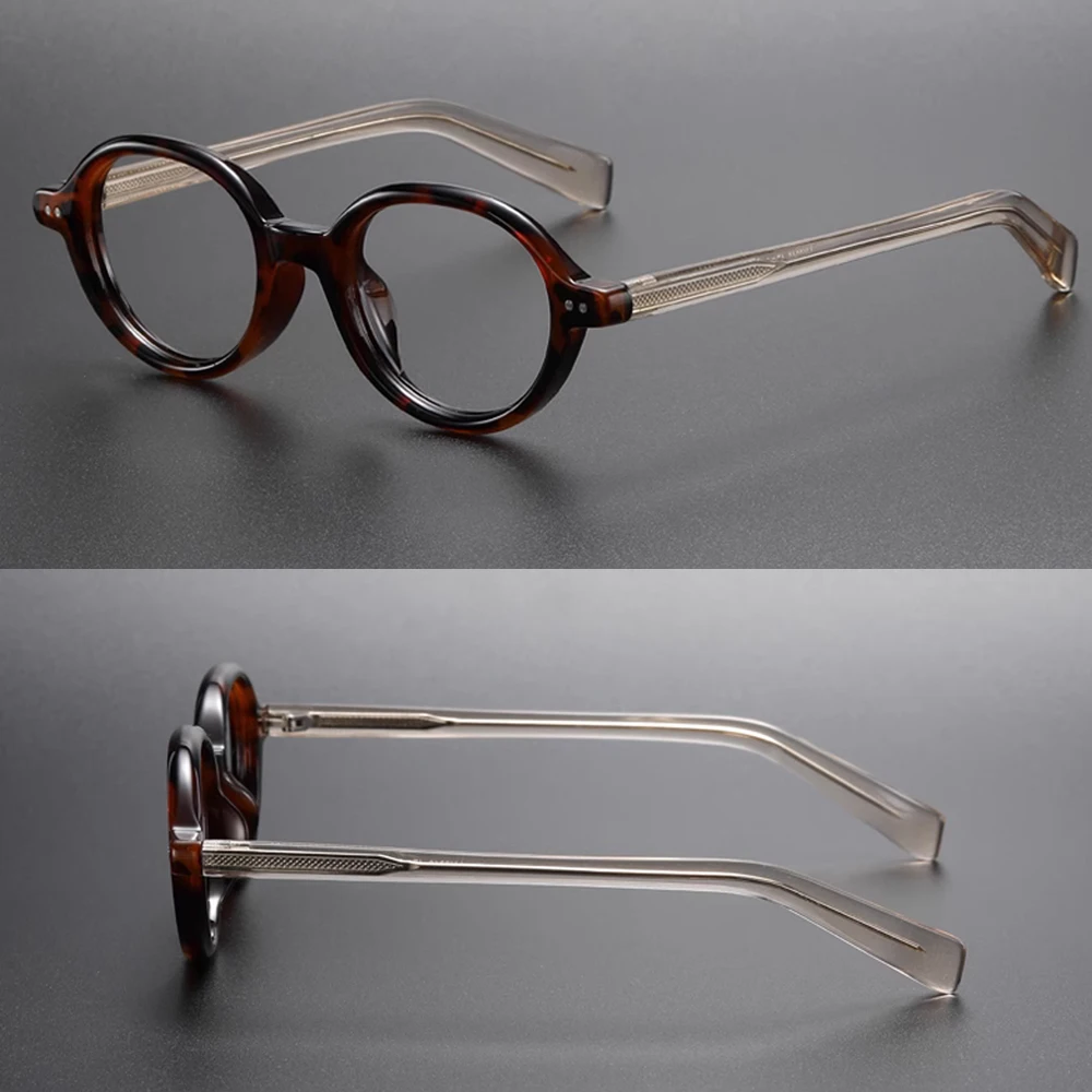 

Small Retro Oval Acetate Glasses Frame Men Women High Quality Eyewear Can Be Equipped with Prescription Glasses Frame Eyeglasses