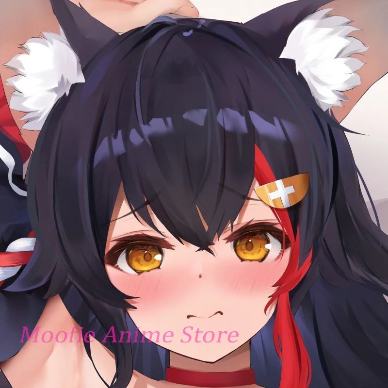 Anime Body Pillowcase Ookami Mio Vtuber Dakimakura Life-Size Double-Sided Print 2WAY Pillow Cover