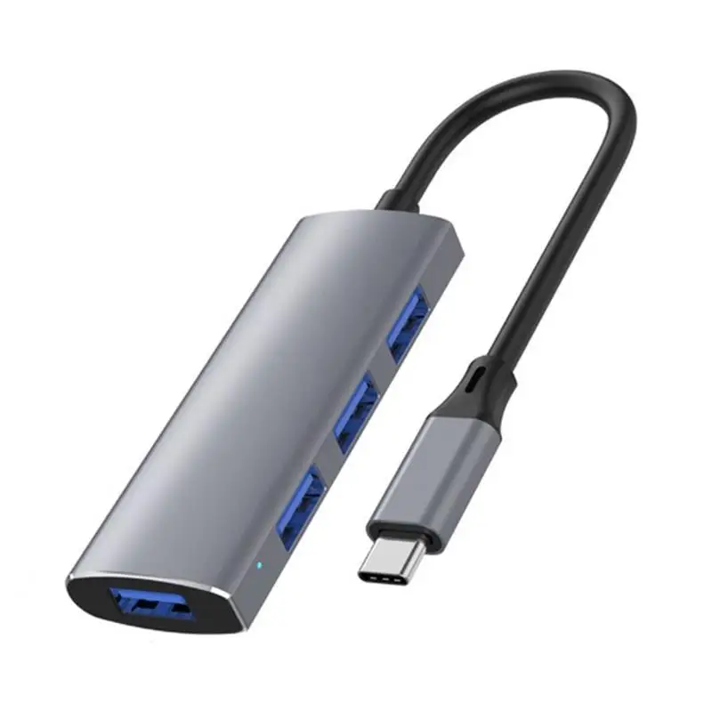 

4 в 1 USB 3,0 концентратор Тип C на USB 4 порта мультиразветвитель адаптер OTG Type-C док-станция для Macbook Pro ПК Компьютерные аксессуары