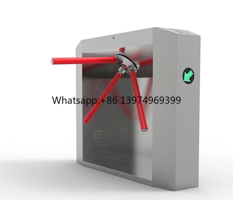 Control Access Anti-pinch Security Gate RFID Card Tripod Turnstile Gate for Supermarket Bus Station