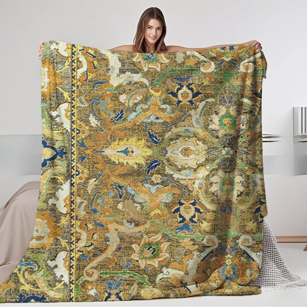 

Thoughtful Gift Flannel Soft Blanket Safavid Polonaise 17th Century Nordic Weighted Blanket Double-sided Throw With Ultra-soft