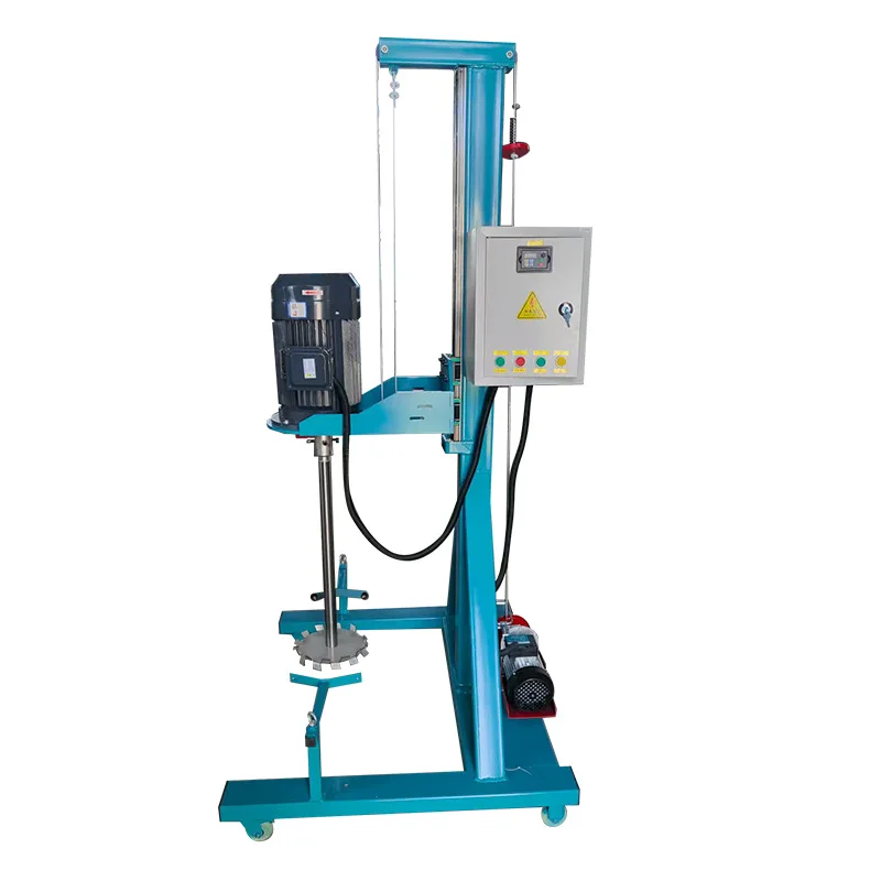Electric high-speed lifting and dispersing machine, hydraulic lifting, frequency conversion and speed change, straight hair