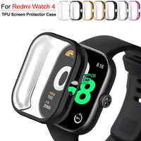 TPU Screen Protector Cover For Xiaomi Redmi Watch 4 Smartwatch Case Protective Shell For Redmi Watch 4 Anti-scratch Bumper Case