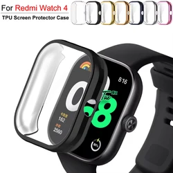 TPU Screen Protector Cover For Xiaomi Redmi Watch 4 Smartwatch Case Protective Shell For  Redmi Watch 4 Anti-scratch Bumper Case