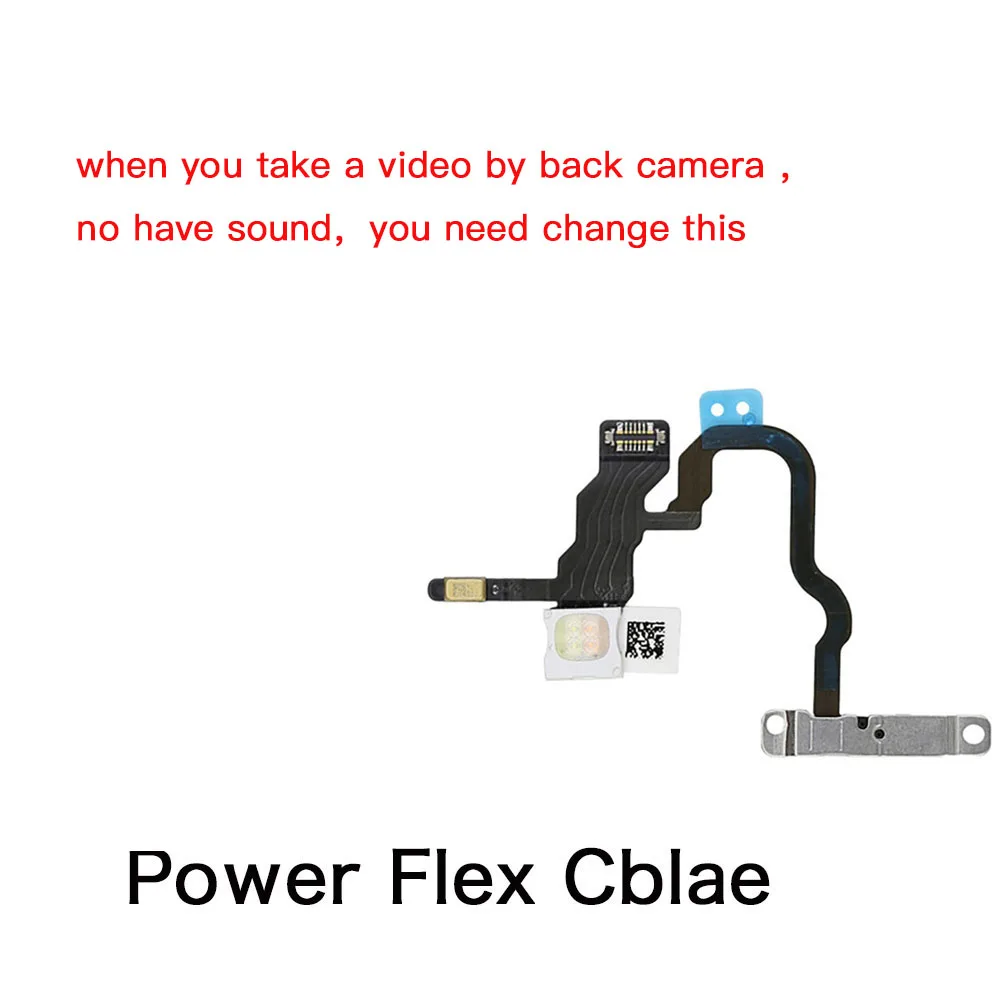 For iPhone X XR XS Max Microphone Replacement On Ear Speaker,Charging Dock ,Power Volume Flex Cable