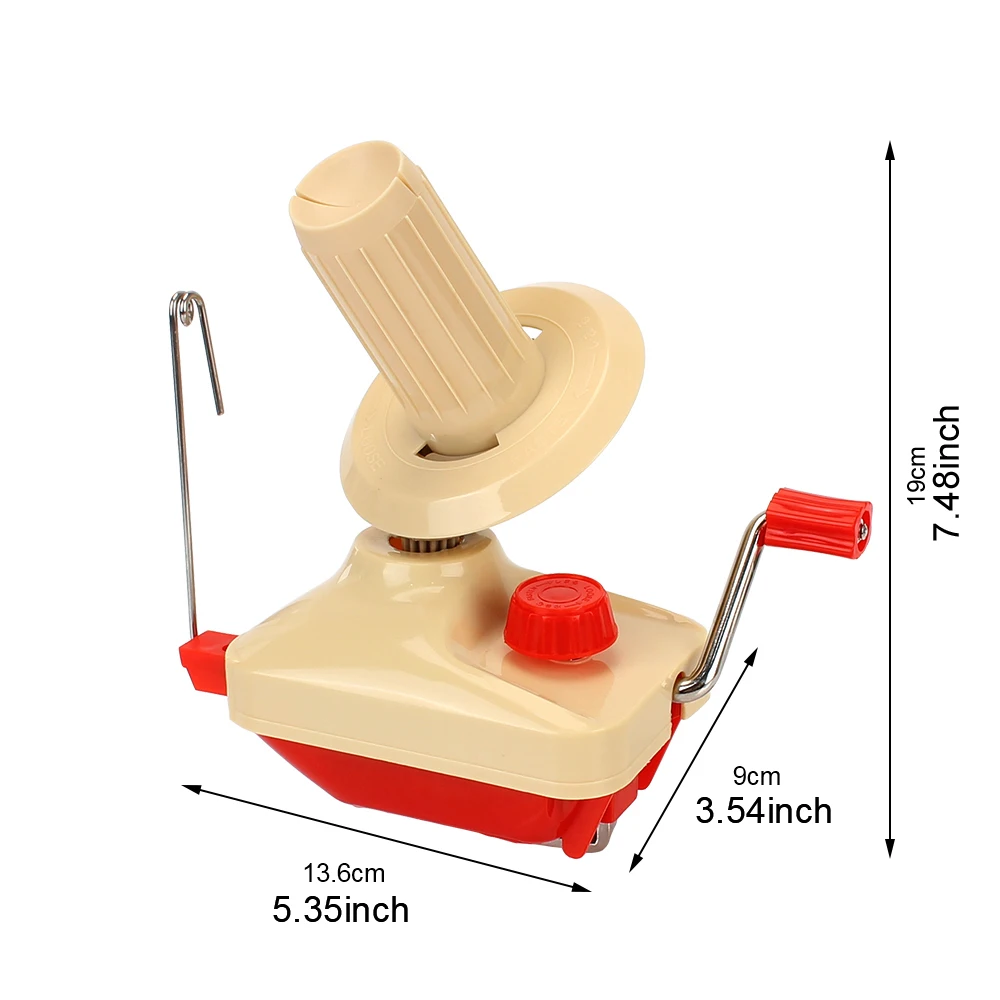 Manual Handheld Fiber Wool for DIY Sewing Making String Ball Hand Operated Yarn Winder Thread Skein Cable Winder Machine