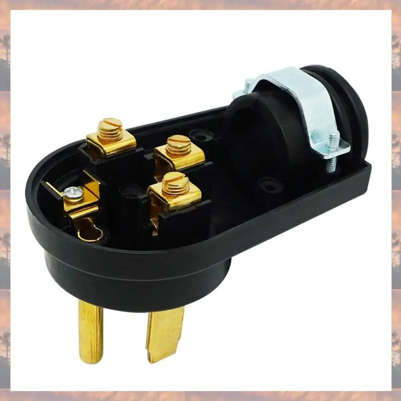 Tren 2025 Steker Listrik Pengganti Wadah RV 50AMP 14-50P 125V/250V Steker Listrik Pengganti Trailer Perjalanan Steker Aksesori RV