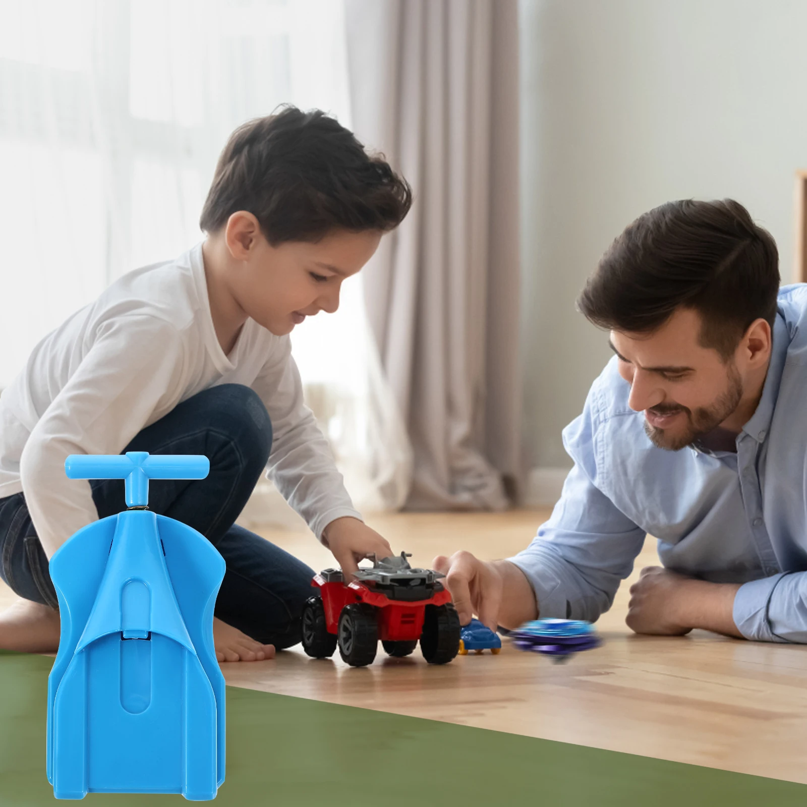 2 szt. Plastikowe Żyroskopy Zabawki dla Dzieci Edukacyjna Zabawka Super-Rotacja Praktyczny Dekoracyjny Wyrzutnik Żyroskopów