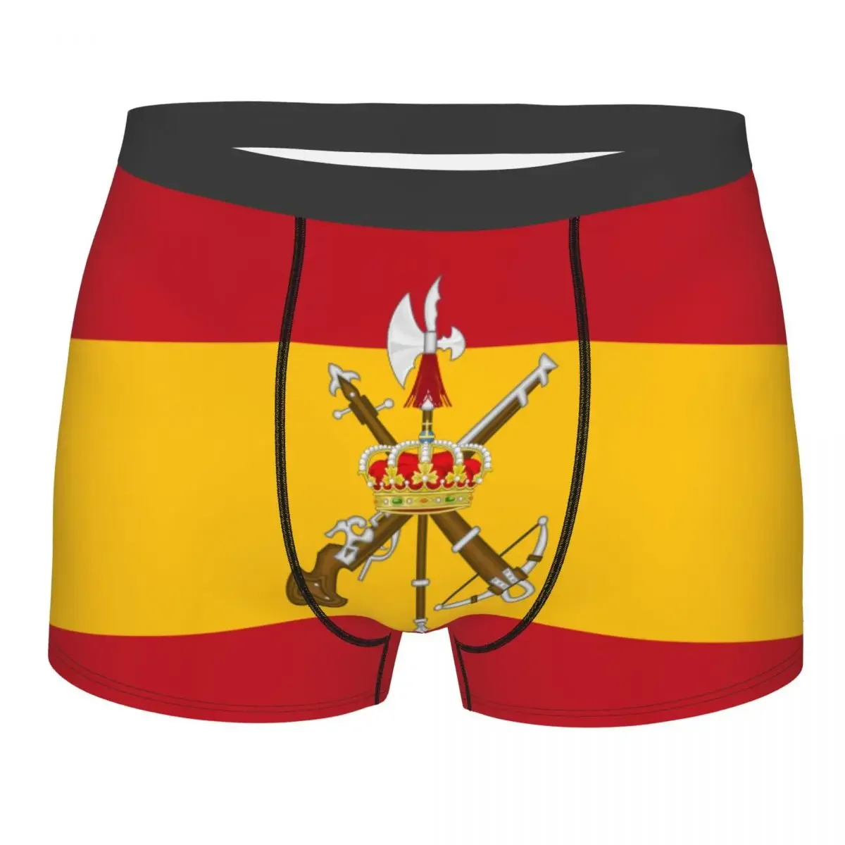 Spanish Legion Flag Underwear Men Sexy Printed Custom Spain Army Military Boxer Briefs Shorts Panties Breathbale Underpants