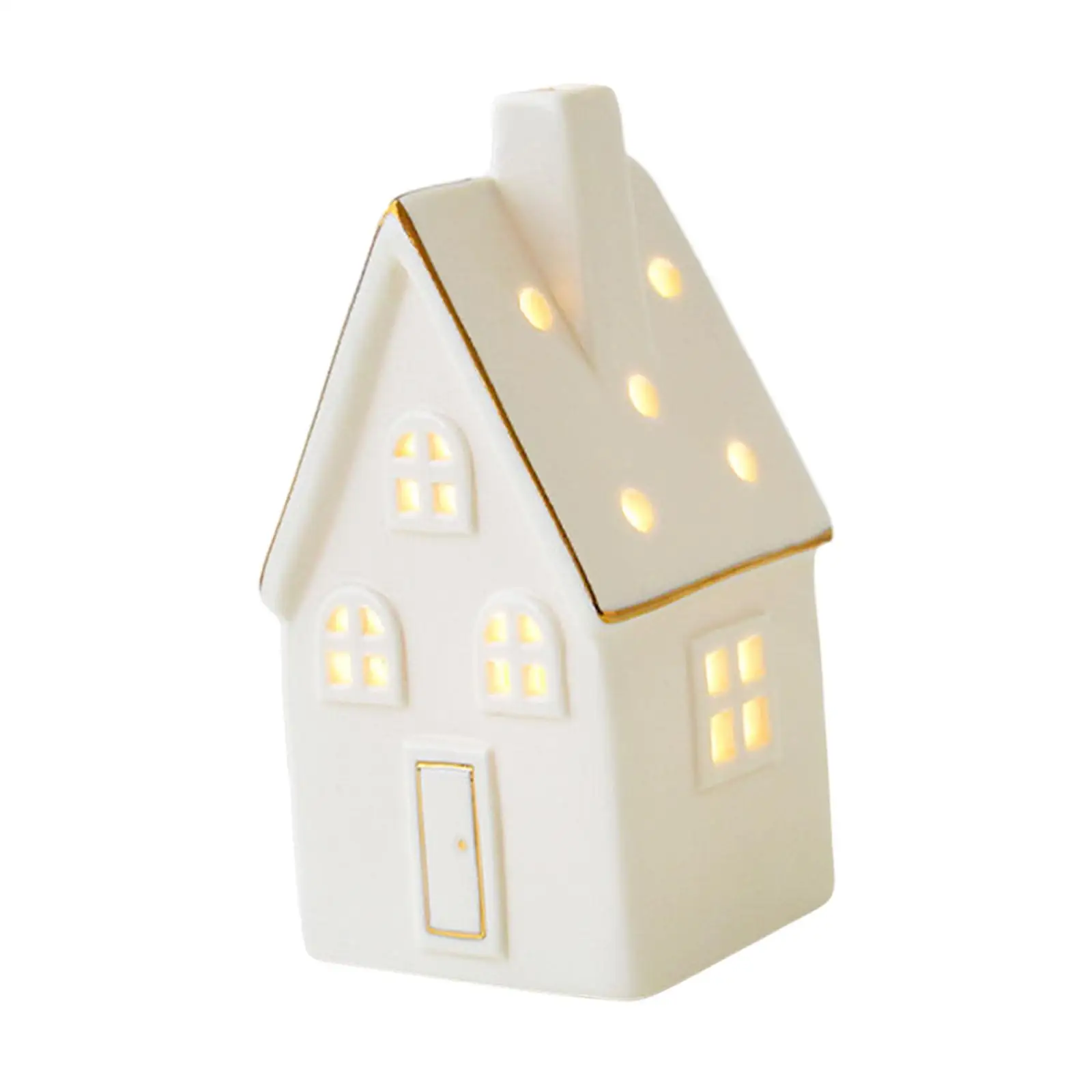 

Миниатюрный ночник с белой подсветкой, скульптура для дома, добавьте Рождество в любую угловую рождественскую фигурку, витрину магазина