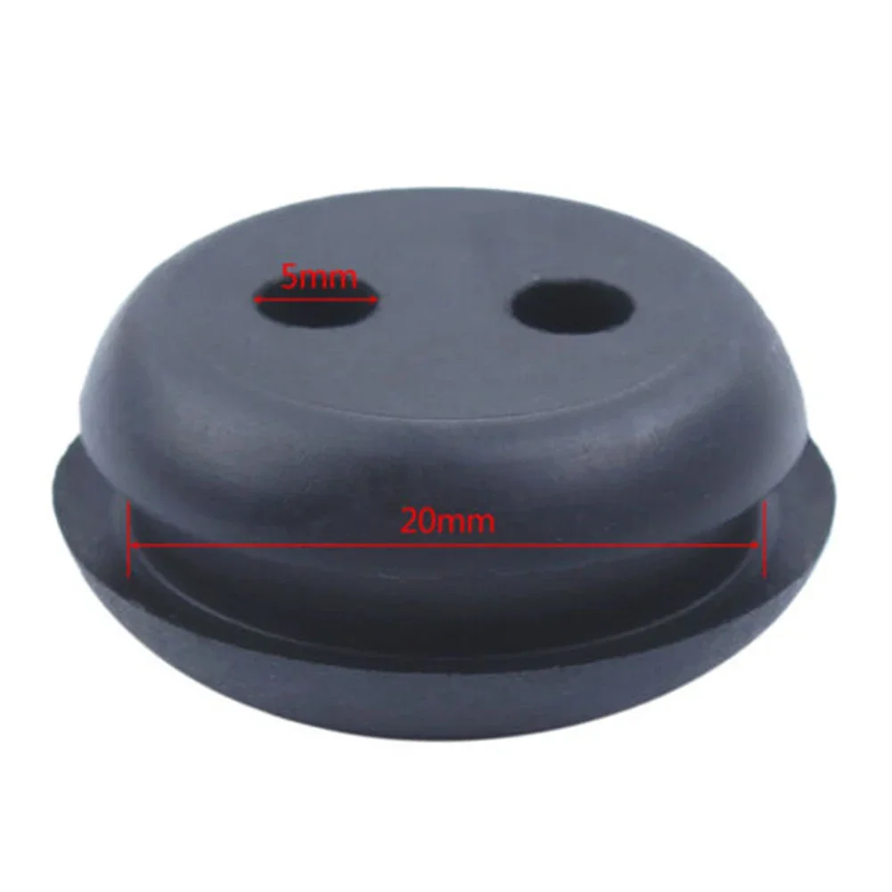 Fuel Tank Grommet Highly Compatible 2 Hole Fuel Tank Grommet Rubber for Brush Cutter Reliable and Easy to Install