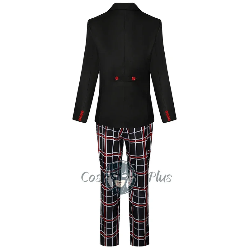 أنيمي P5 Amamiya Ren تأثيري حلي P5 زي مدرسي هالوين البدلة معطف حفلة سوداء موحدة مجموعة