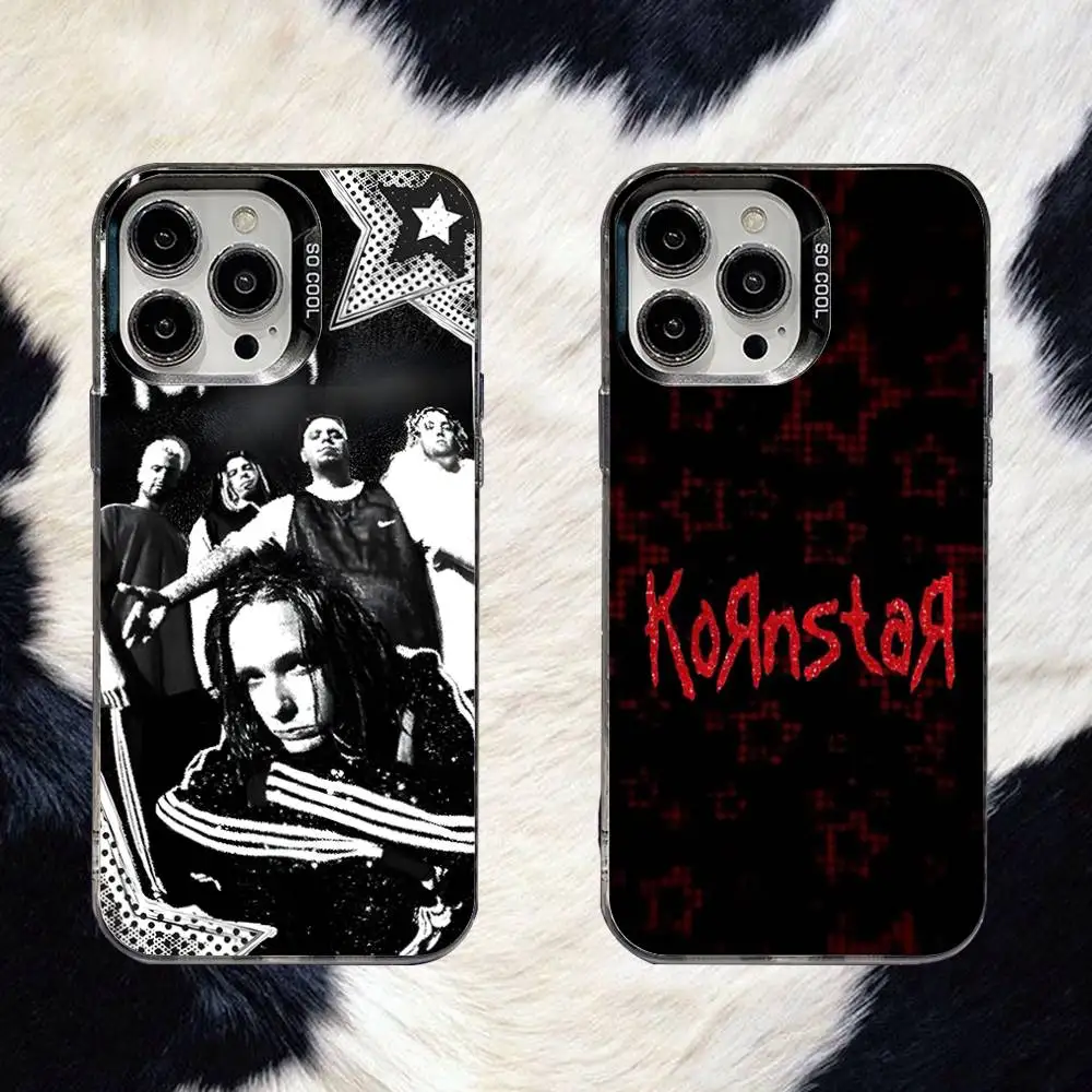 

K-Korn Band Untitled Phone Case For iPhone 16,15,14,13,12,11,8,7,Pro,Max,Plus,Mini,XS,SE Anti Fall Black Matte Hard