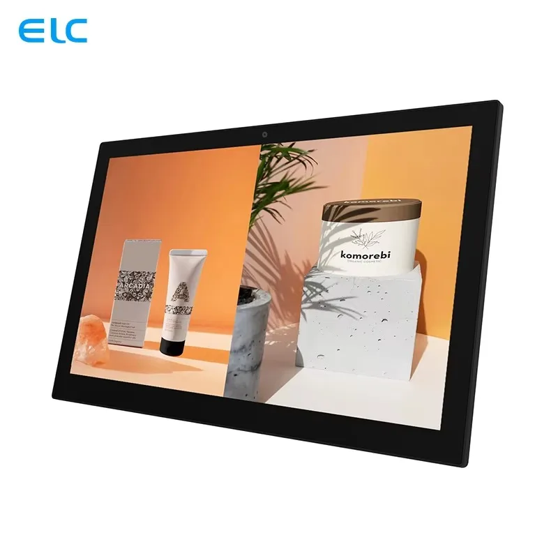 Wall Mount 14 Inch 10 Points Capacitive RK3288 Front  Touch Screen Poe Optional Nfc Android Tablet With USB