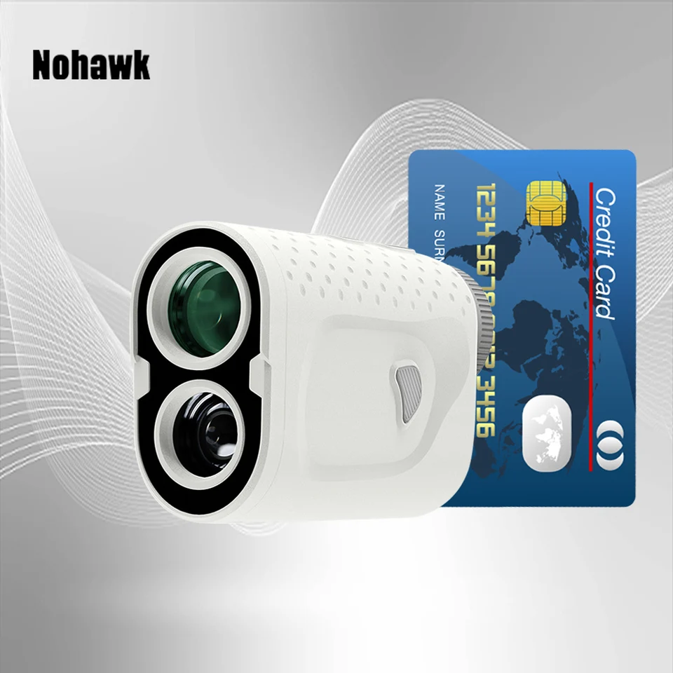 Nohawk 골프 거리계, 경사 스위치 포함, 깃대 잠금, 진동 마그네틱 스트립, 골프용 거리계, 600/1000Yds