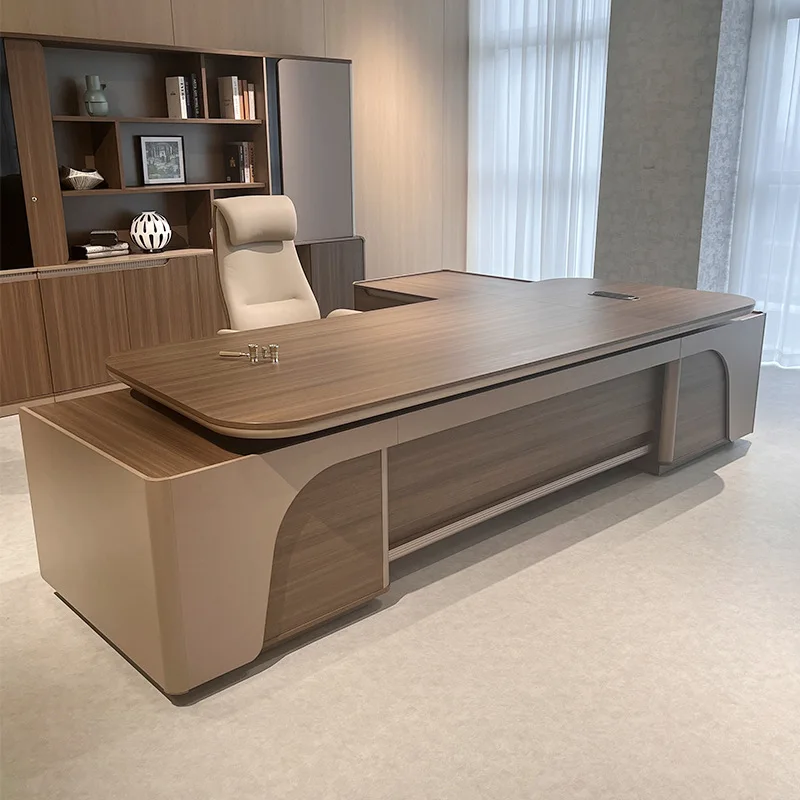 새로운 보스 테이블 라이트 럭셔리 하이센스 모던 총지배인 사무실 대형 클래스 책상 대통령 책상