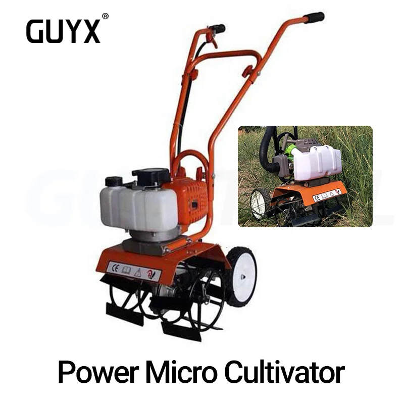 

Multi Functional Agricultural Micro Tiller Small Gasoline Powered Lawn Mower Lightweight Garden Loosening Machine Weeding