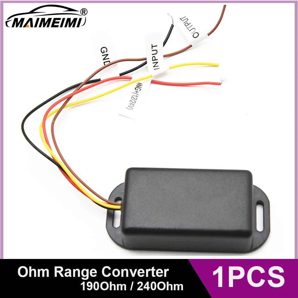 

Преобразователь диапазона 190 Ом/240 Ом, интерфейсный модуль указателя уровня топлива, адаптер сигнала, преобразователь топлива, интерфейс масляного бака для любого указателя уровня топлива