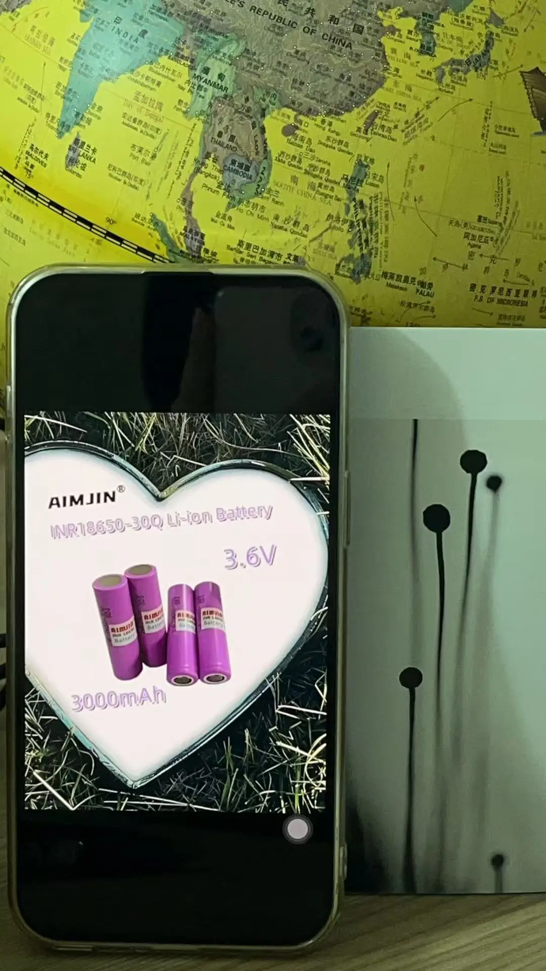 

New 3.6V 3000mAh INR18650 30Q 6PCS 18650 Battery For Samsung Lithium Lon Battery Replacement External Battery