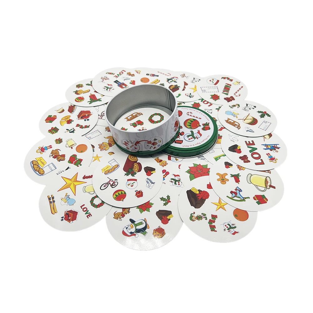 اختبار بقعة البصر الخاصة بك، ألعاب لوح البطاقات، صندوق حديد، ألعاب عائلية مضحكة للعطلات والتخييم والأصدقاء، هدايا عيد الميلاد والهالوين